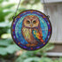 Millie the Little Owl Stained Glass Effect Suncatcher